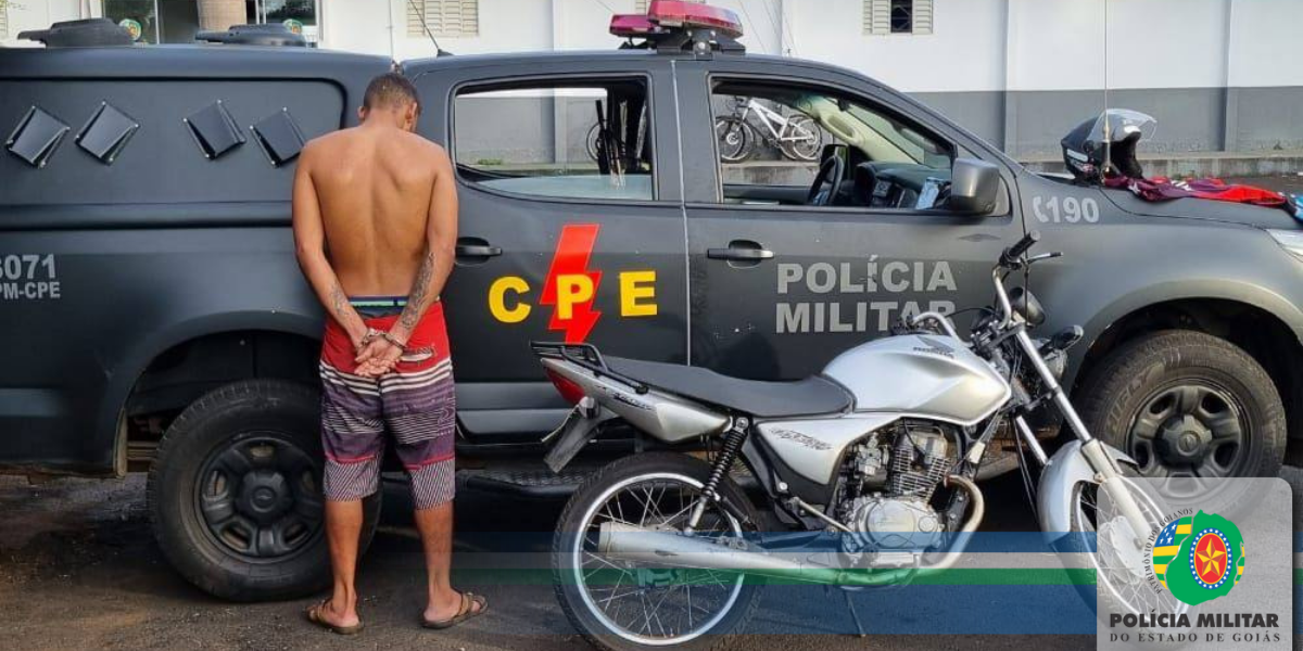 10ª CIPM-CPE/19º CRPM recupera mais uma moto furtada em Morrinhos
