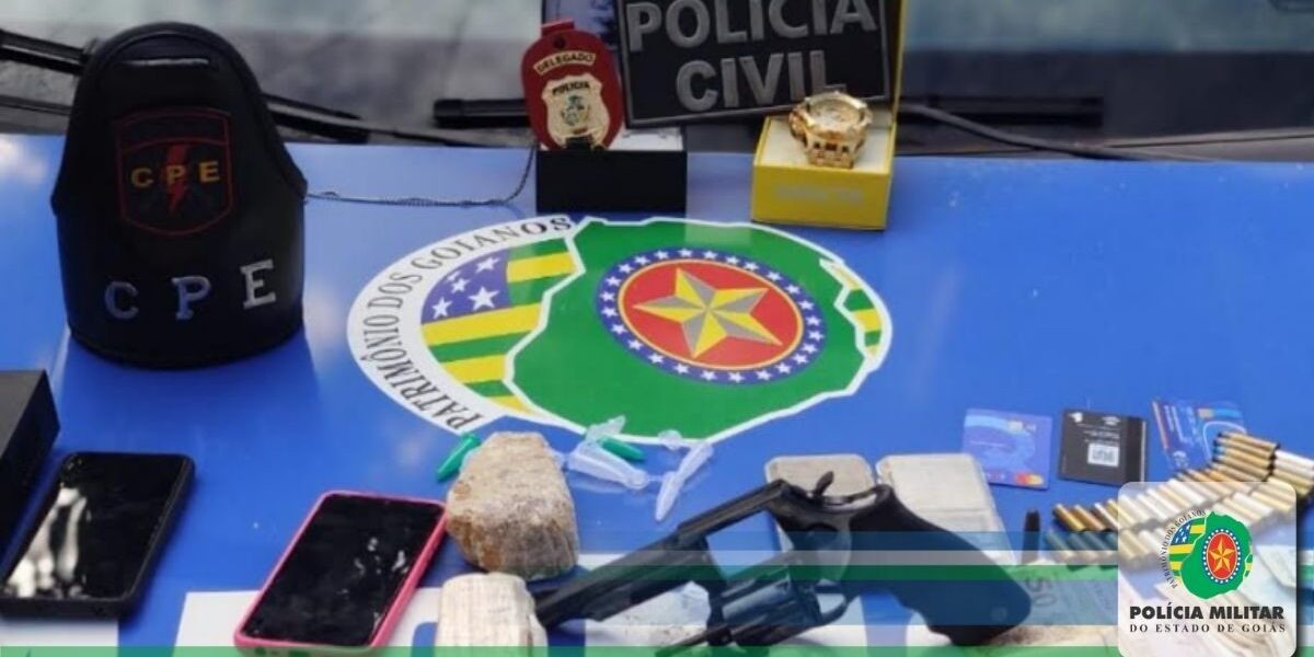 Ação conjunta das Polícias Militar e Civil resulta na prisão em flagrante de traficante