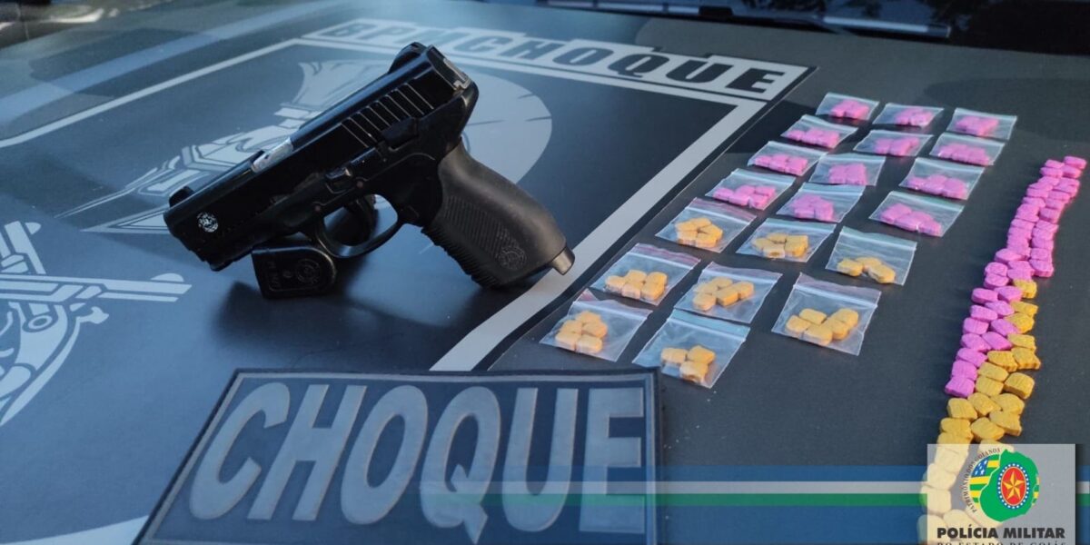 CME/BPMChoque: traficante é preso com droga e simulacro