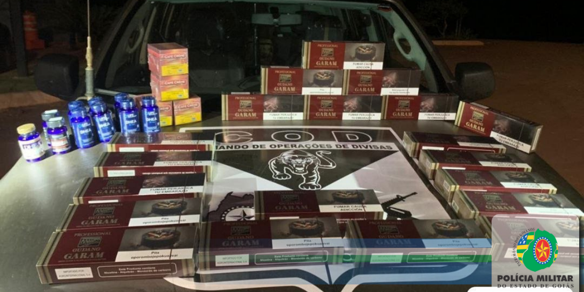 COD apreende anabolizantes e cigarros contrabandeados