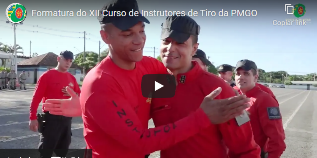 Formatura do XII Curso de Instrutores de Tiro da PMGO