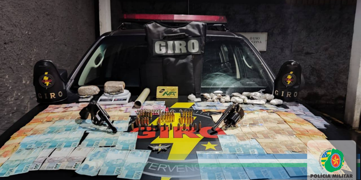 GIRO prende dois traficantes de drogas em Goiânia