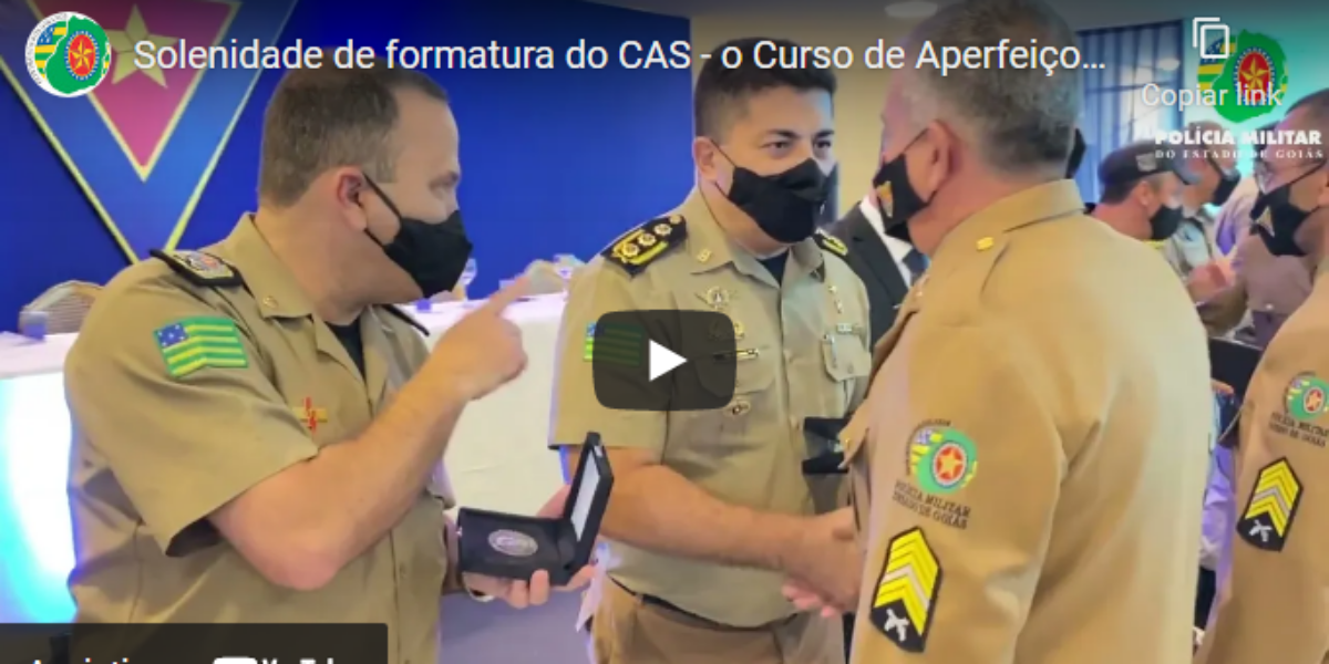 Solenidade de formatura do CAS