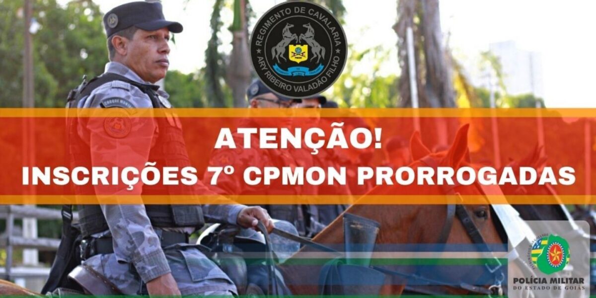 Prorrogação do prazo de inscrições do 7° CPMON – 10/04