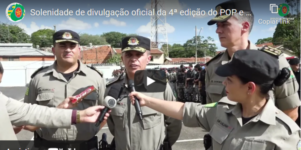 Solenidade de divulgação oficial da 4ª edição do POP