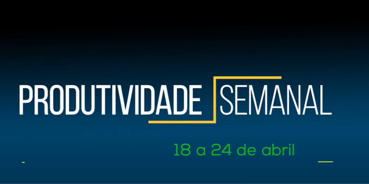 Produtividade semanal da PMGO