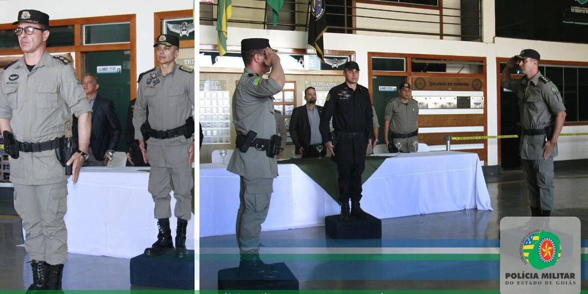 Solenidade de Passagem de Comando do GRAER e assunção do 13º Comando Regional da PMGO
