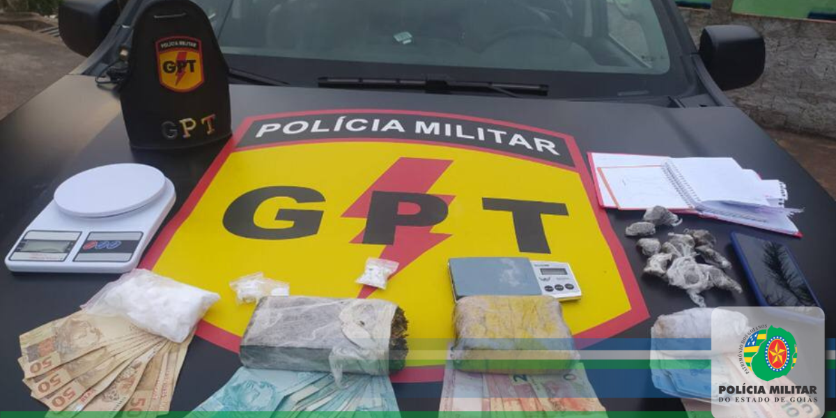 GPT do 43º BPM e 7º CRPM prendem traficante de drogas
