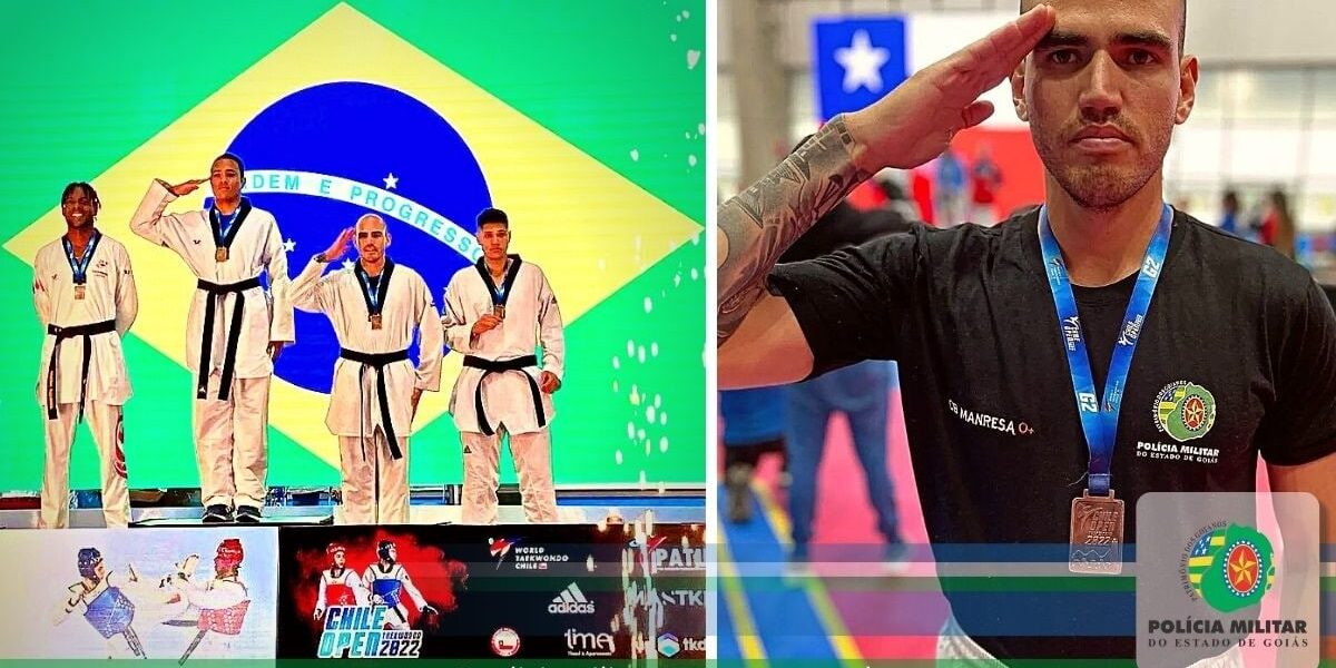 Policial militar conquista 3º lugar no Chile Open de Taekwondo
