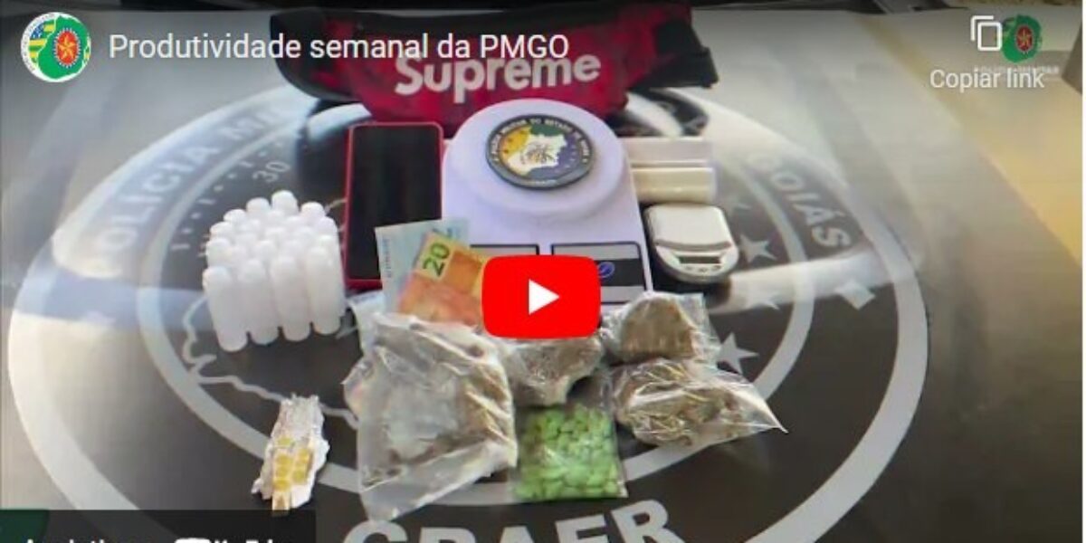 Produtividade semanal da PMGO