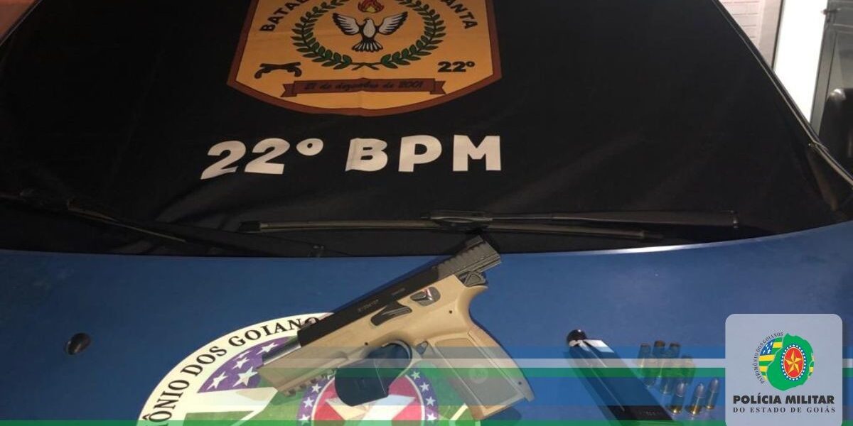 22° BPM: homem preso por disparos em via pública