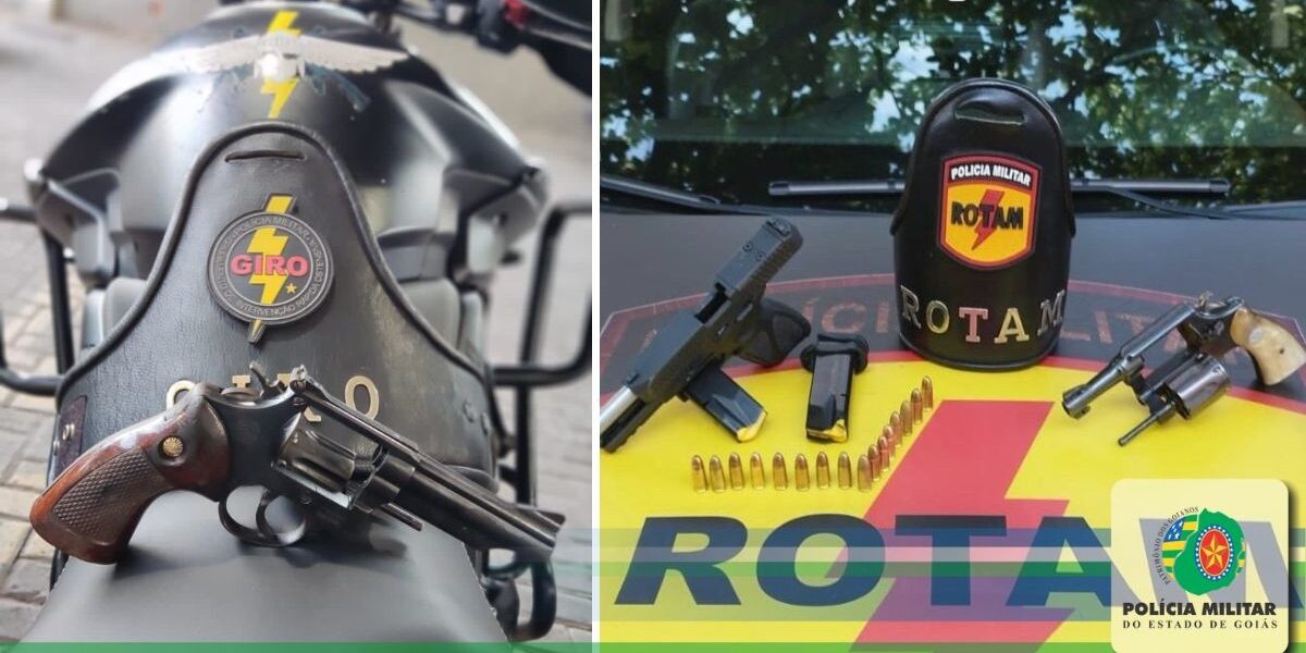 PMGO apreende armas de fogo