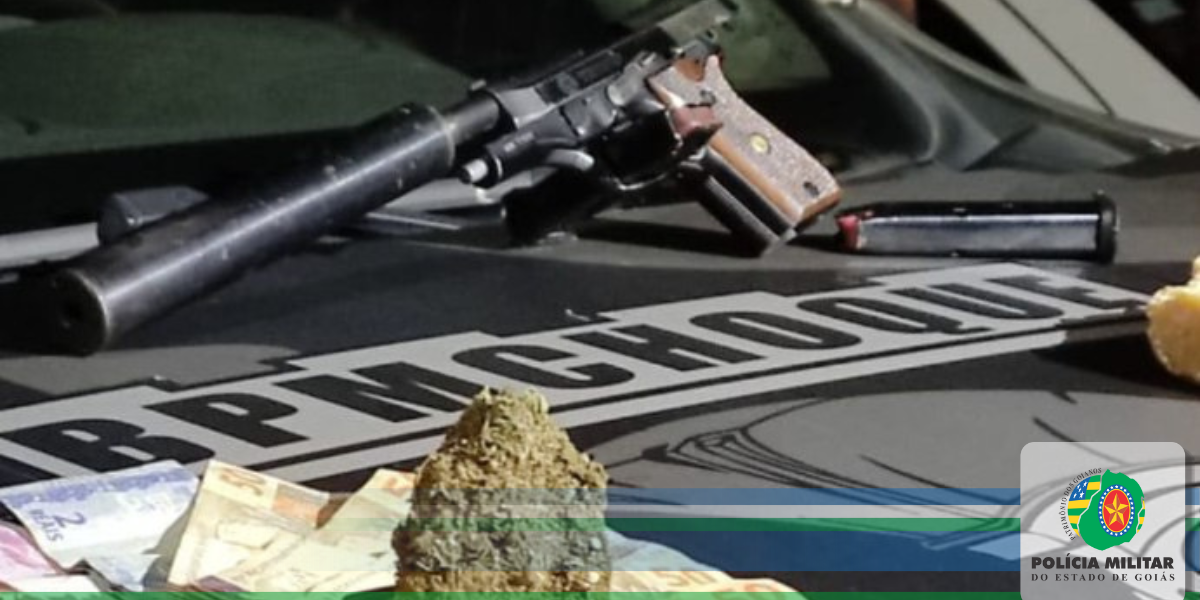 BPMCHOQUE prende traficante de drogas em Aparecida de Goiânia