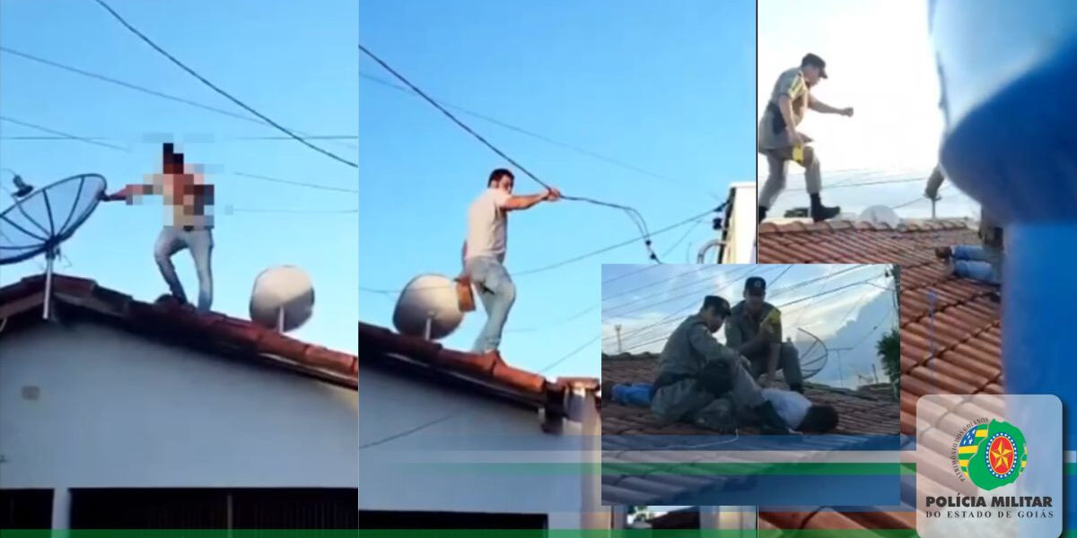 Homem em surto contido pelo 43° Batalhão