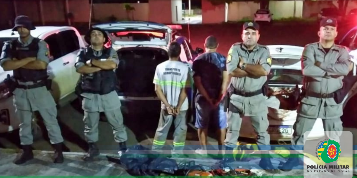 BPMRURAL e 46º BPM prendem ladrões de gado na zona rural de Mineiros