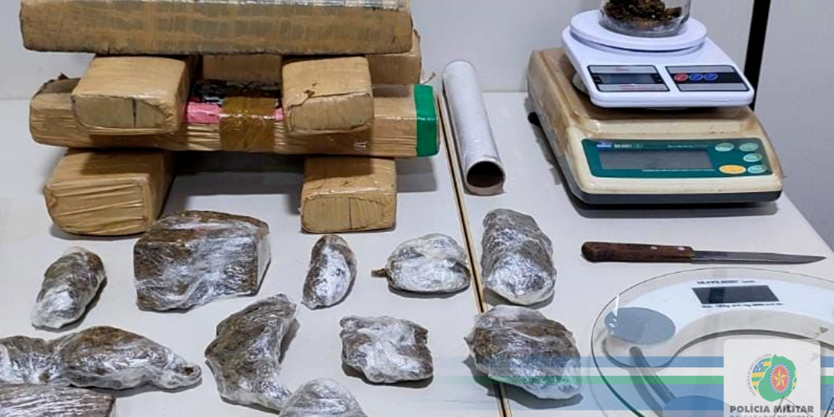 15º BPM prende traficantes e apreende aproximadamente 10kg de maconha