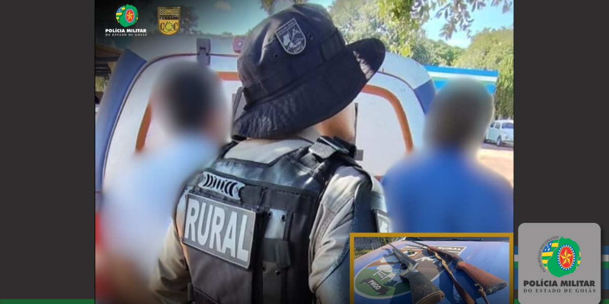 Batalhão Rural prende duas pessoas por violência doméstica e posse ilegal de arma de fogo, além de recuperar animais furtados