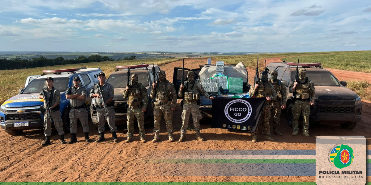 PMGO apreende grande quantidade de cocaína em Paraúna