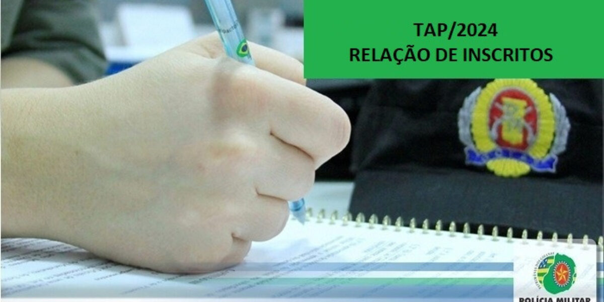 Relação de inscritos – TAP/2024