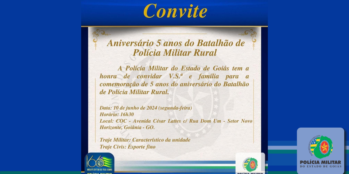 Aniversário de 5 anos do Batalhão de Polícia Militar Rural