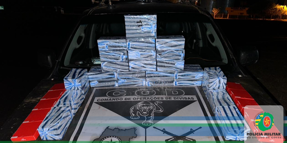 COD apreende carga de eletrônicos provenientes de descaminho em Goiás