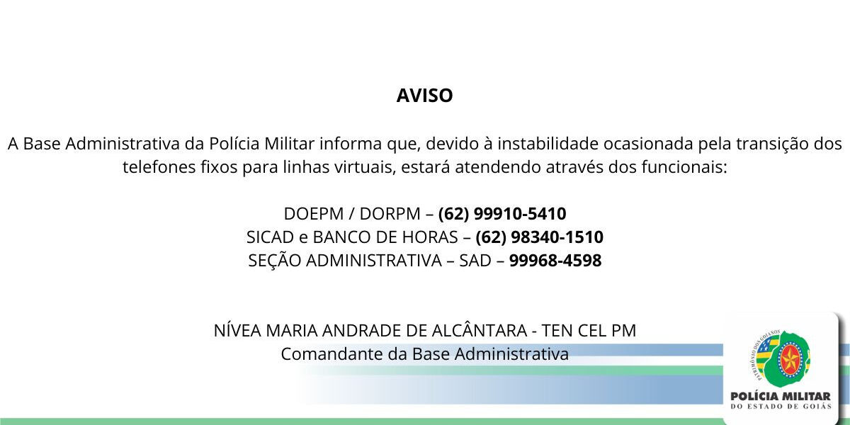 Comunicado!