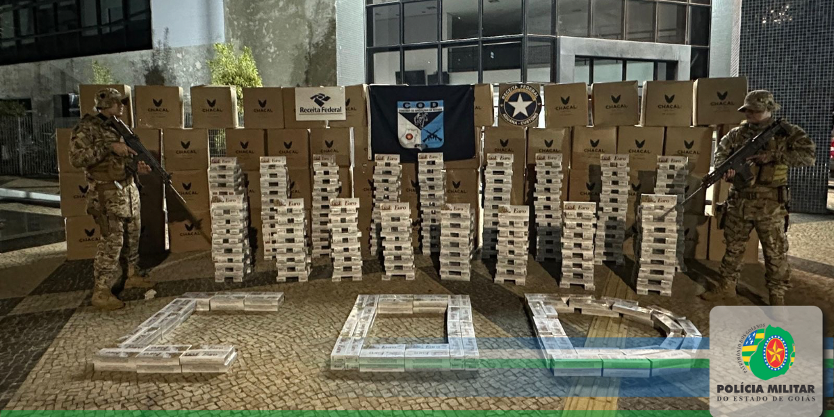 COD apreende grande quantidade de cigarros contrabandeados