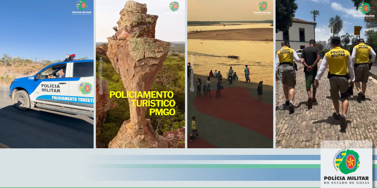 Policiamento Turístico PMGO – Goiás, o destino mais seguro do Brasil!
