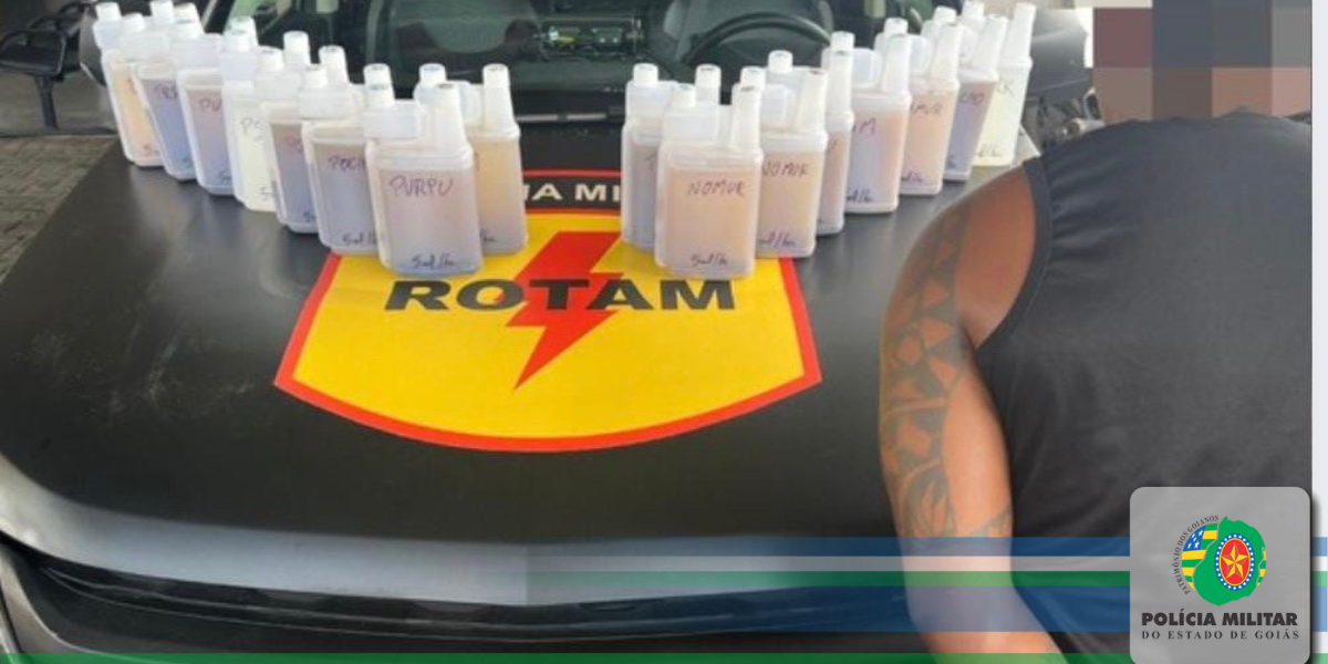 ROTAM e COD apreendem carga ilícita de agrotóxicos