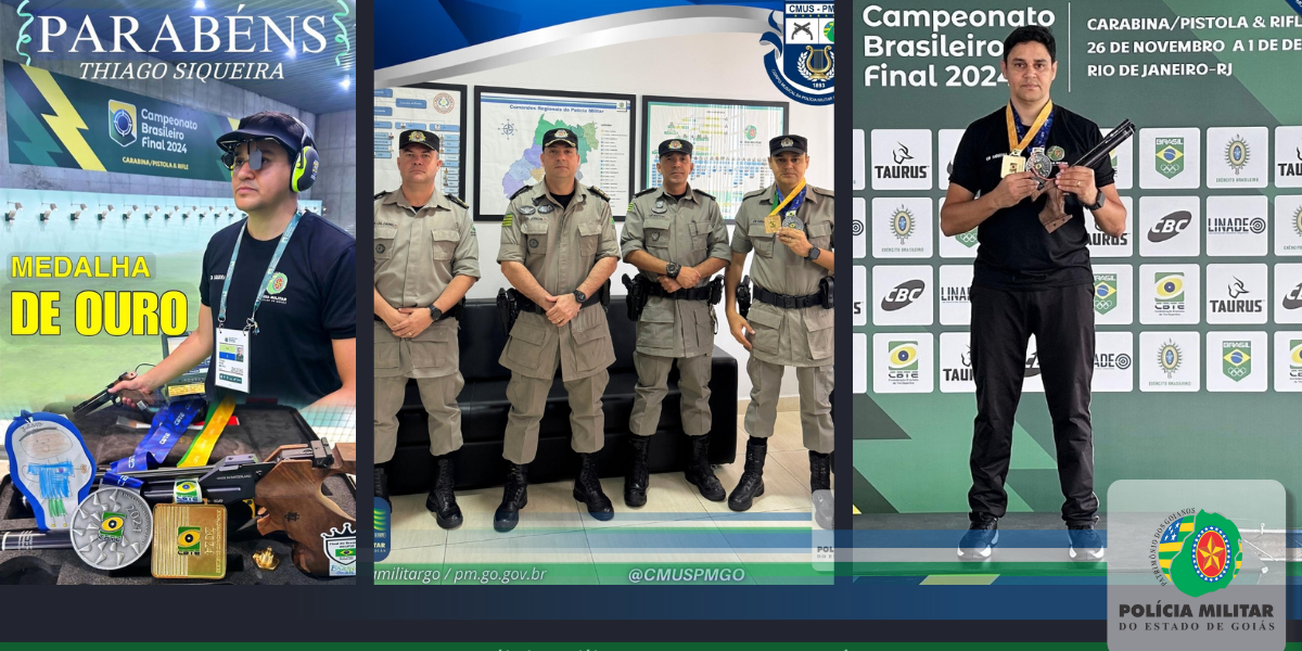 Policial Militar, Cabo Siqueira, brilha no Campeonato Brasileiro de Tiro Esportivo.