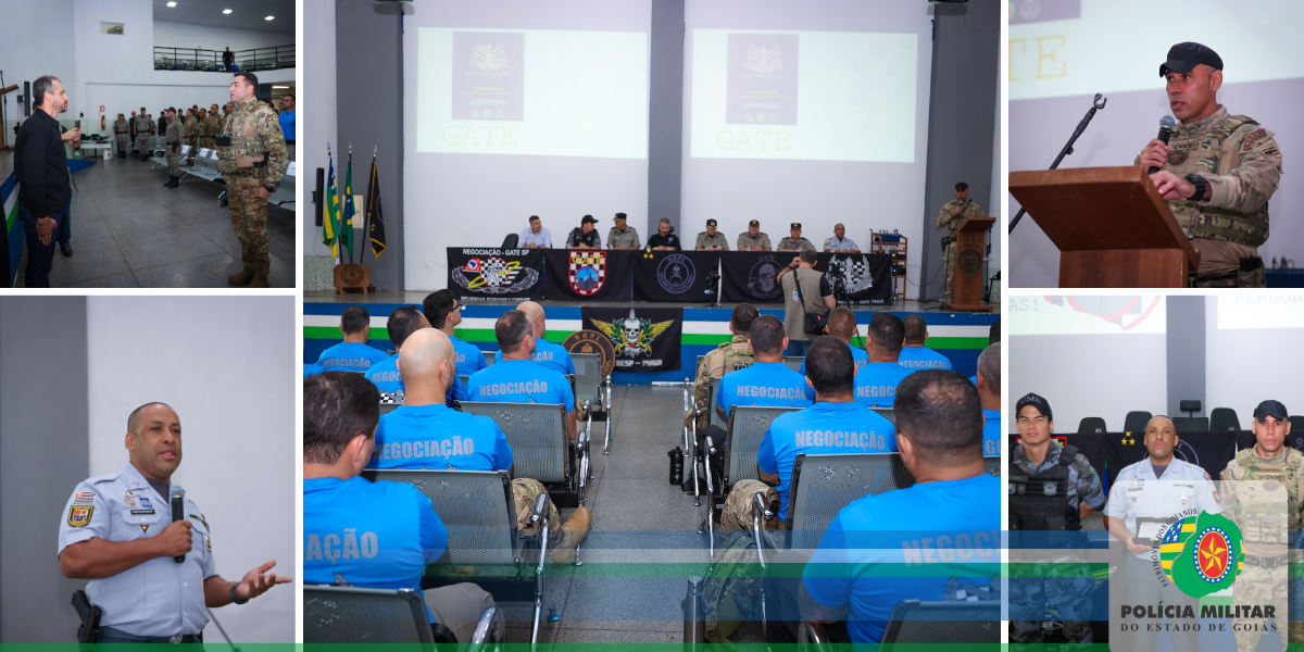Aula inaugural do 3º Curso de Negociador Policial da PMGO