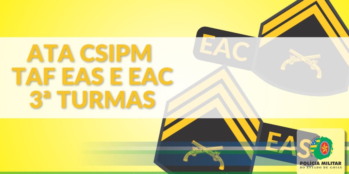 Ata – CSIPM TAF EAS e EAC – 3ª TURMAS