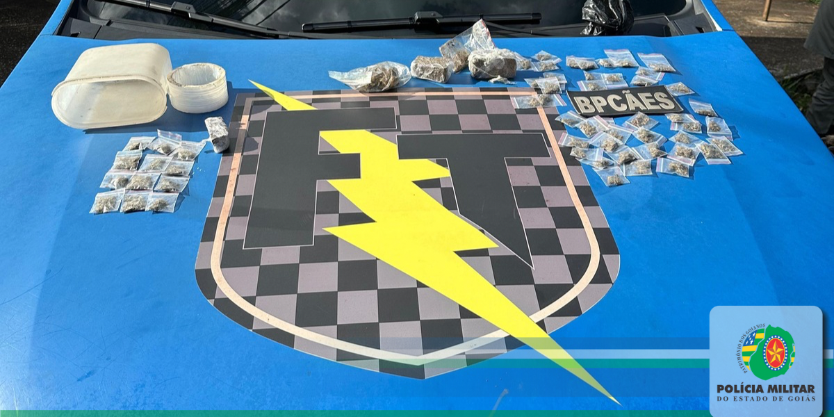 BPCães e Força Tática apreendem drogas em Goiânia