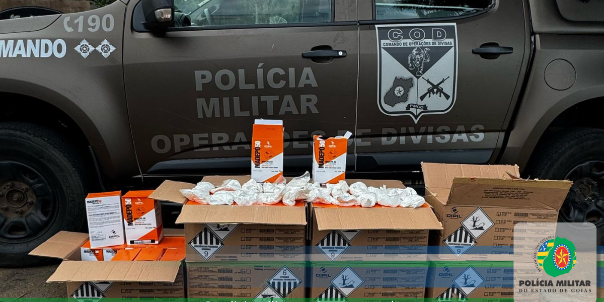 COD apreende agrotóxicos contrabandeados da China