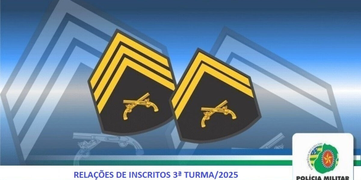 Relações de inscritos – EAS e EAC 3ª turma/2025.