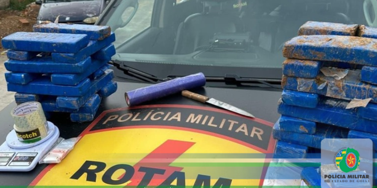 ROTAM prende suspeitos de tráfico de drogas em Alexânia