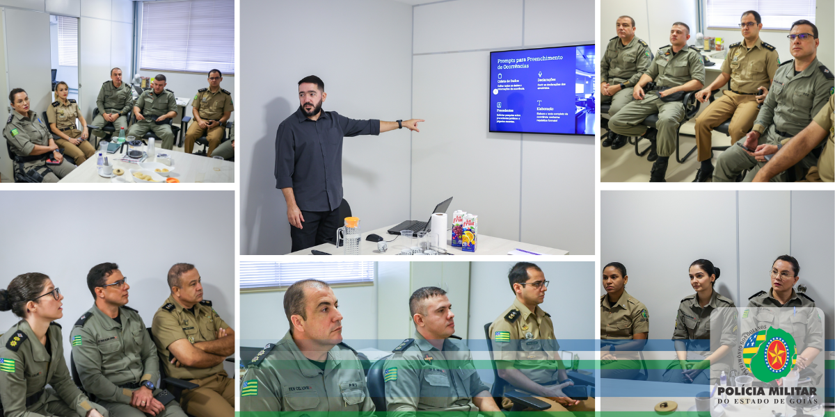 7ª Seção do Estado-Maior Estratégico da PMGO (PM/7) promove palestra sobre inteligência artificial aplicada à Segurança Pública