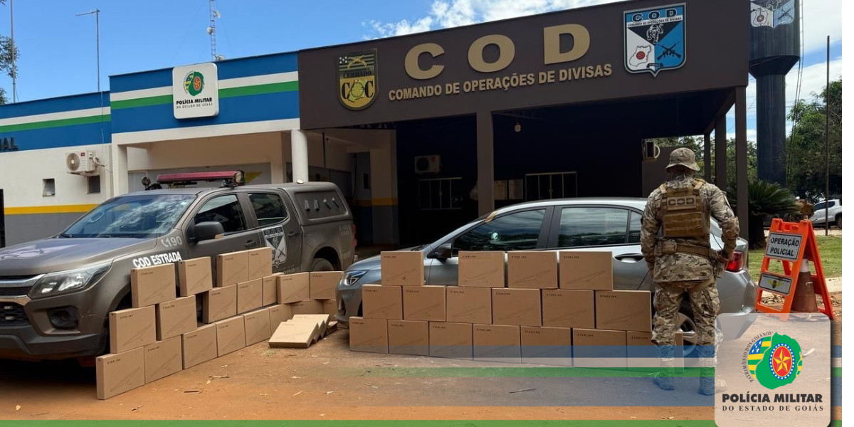 COD e Receita Federal apreendem eletrônicos avaliados em R$ 120 mil reais