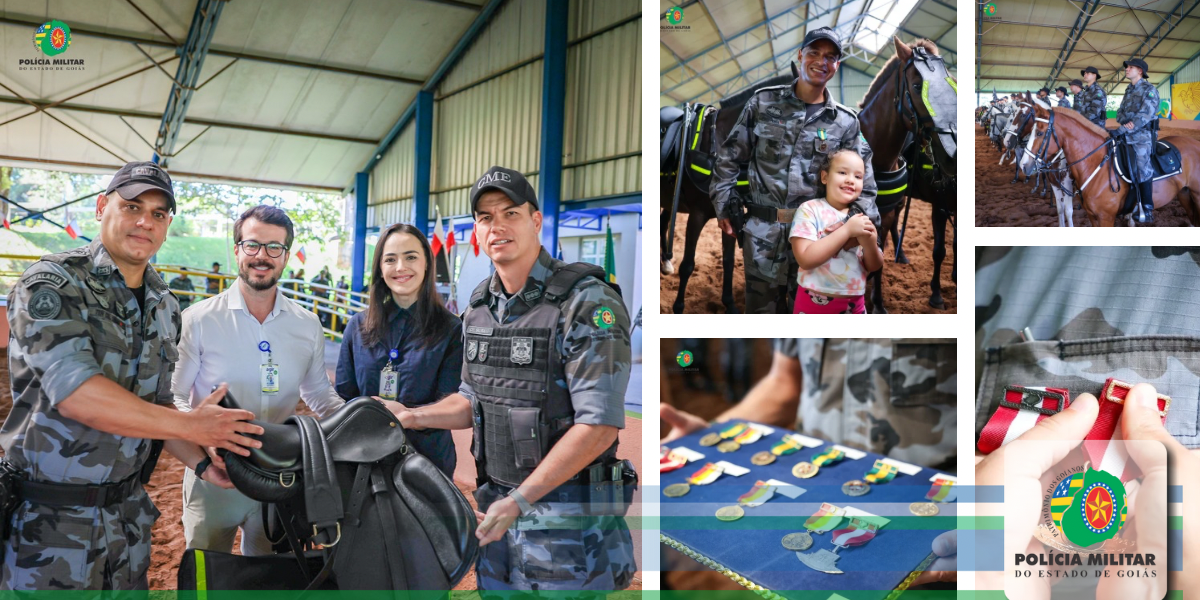 Cavalaria da PMGO Celebra Legado e Futuro com Entrega de Medalhas e Novos Equipamentos