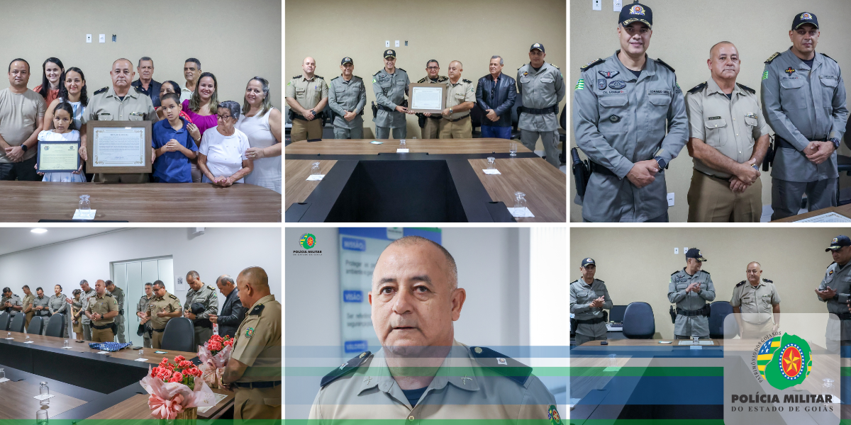 PMGO homenageia o Tenente Geraldo que passa para a reserva remunerada após 36 anos de serviço