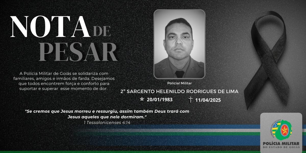 NOTA DE FALECIMENTO – 2º SGT HELENILDO RODRIGUES DE LIMA