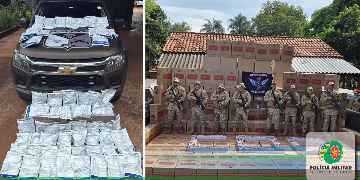 COD APREENDE CARGA DE AGROTÓXICOS E MILHARES DE CIGARROS CONTRABANDEADOS DO PARAGUAI