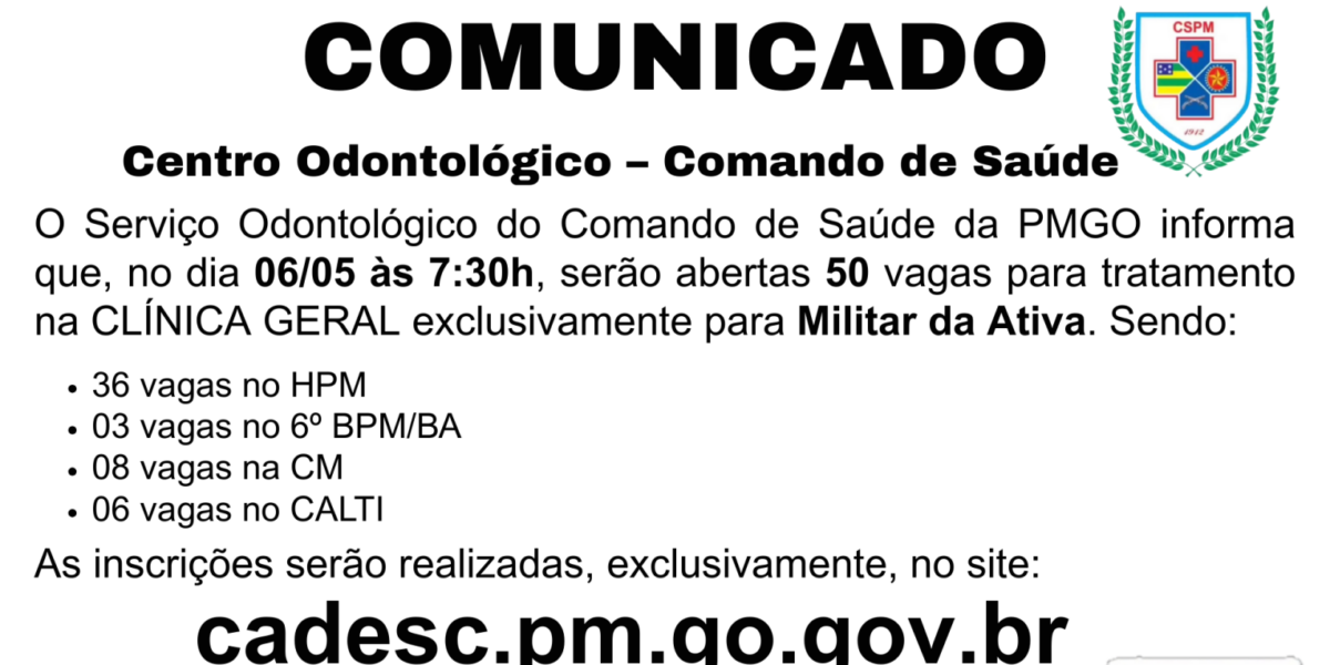 DIVULGAÇÃO – LISTA DE ACESSO PARA TRATAMENTO ODONTOLÓGICO