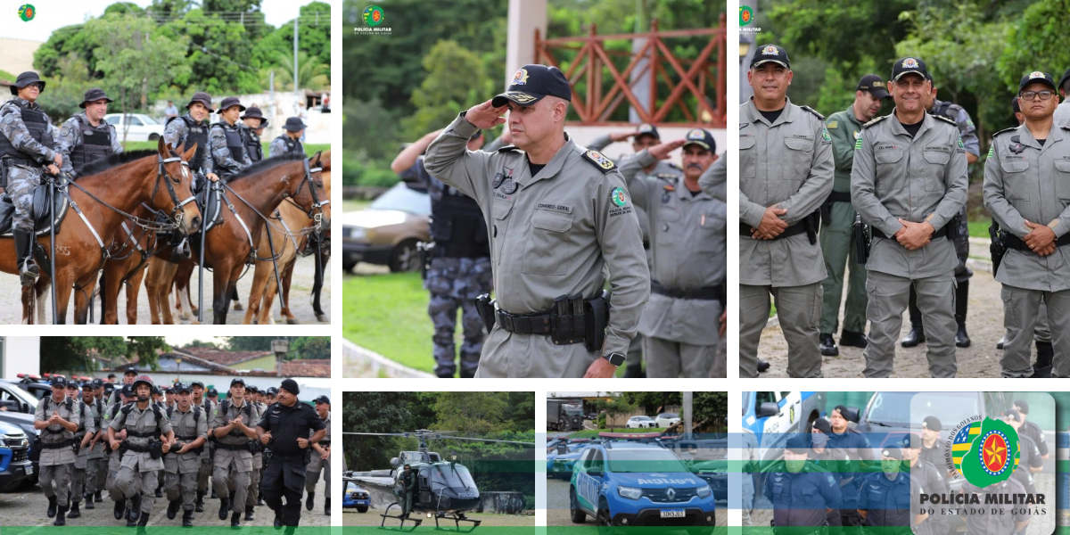 PMGO DEFLAGRA OPERAÇÃO COMANDO-GERAL ITINERANTE NA CIDADE DE GOIÁS