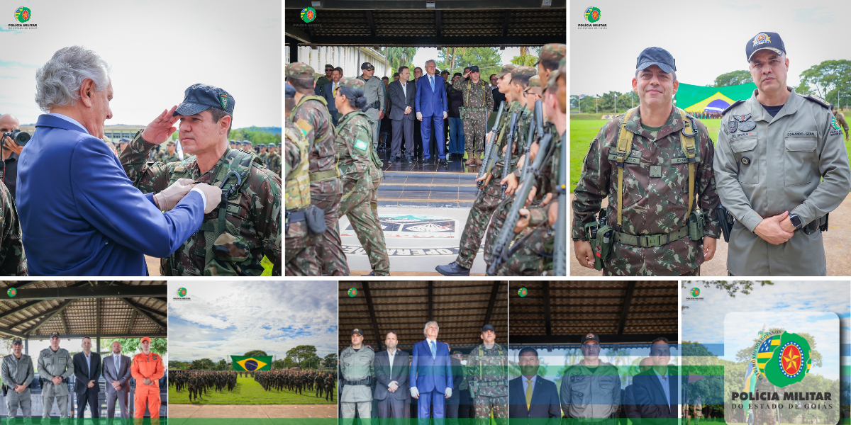 PMGO PARTICIPA DA SOLENIDADE EM COMEMORAÇÃO AO DIA DO EXÉRCITO