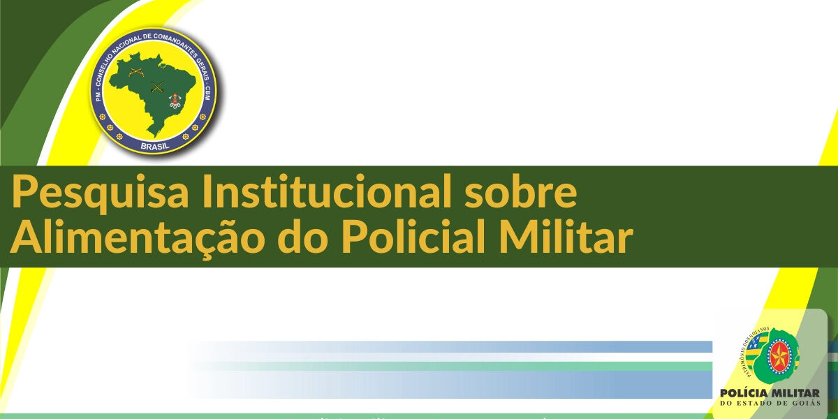 ESTUDO SOBRE OS SERVIÇOS DE ALIMENTAÇÃO DAS POLÍCIAS MILITARES