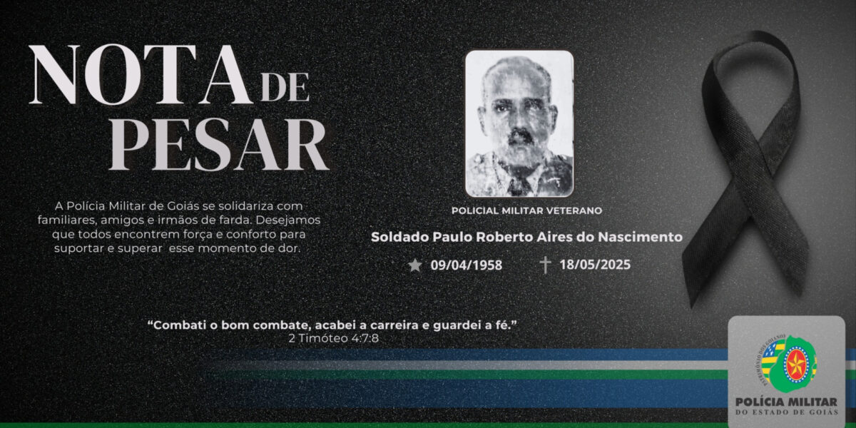 NOTA DE FALECIMENTO – SOLDADO VETERANO PAULO ROBERTO AIRES DO NASCIMENTO