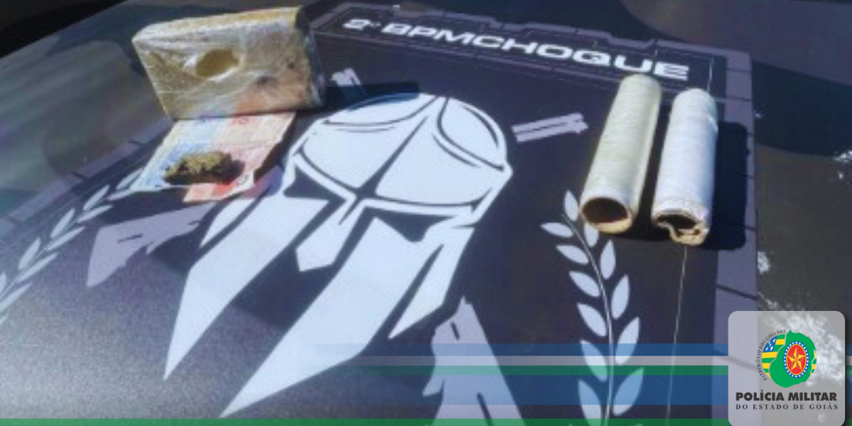 2º BPMCHOQUE COMBATE O TRÁFICO DE DROGAS EM LUZIÂNIA