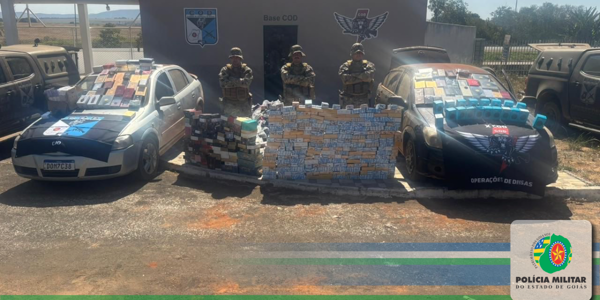 OPERAÇÃO INTEGRADA ENTRE COD/GO e POLÍCIA FEDERAL/FICCO RESULTA NA APREENSÃO DE GRANDE QUANTIDADE DE PRODUTOS ORIUNDOS DO PARAGUAI