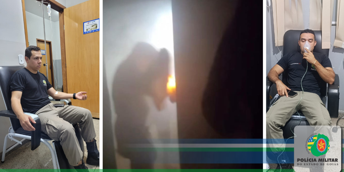 PMGO SALVA MORADOR QUE DORMIA ENQUANTO SUA CASA PEGAVA FOGO